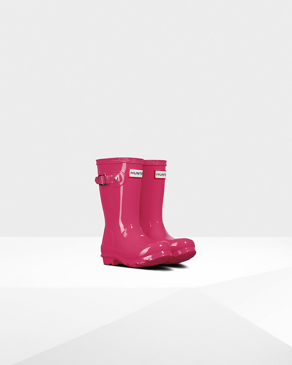 Kids Hunter Original Little Gloss | Rain Boots Light Pink | NZ-40267-UVZS